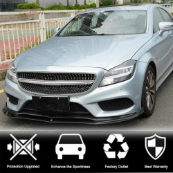 Купить Накладка на передний бампер Lip (для Base SD 2015-2018, Карбон) для Mercedes CLS C218