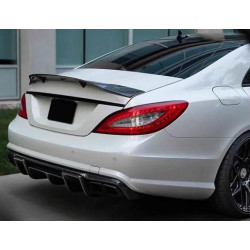 Купить Диффузор заднего бампера (для AMG-Line/CLS63 AMG 2011-2014, Карбон) для Mercedes CLS C218
