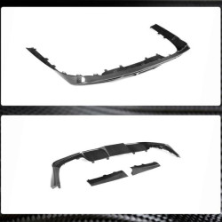 Купить Диффузор заднего бампера V1 (для AMG-Line 2017-2019, Карбон) для Mercedes E-class coupe C238