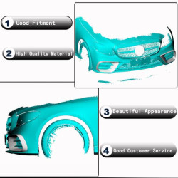 Купити Накладки на передній бампер (для AMG-Line 2017-2019, Карбон) для Mercedes E-class coupe C238