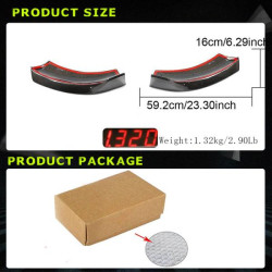 Купити Накладки на передній бампер Flap (для V Class 2014-2019, Карбон) для Mercedes Vito / V-class W447 2014- рр