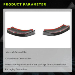 Купити Накладки на передній бампер Flap (для V Class 2014-2019, Карбон) для Mercedes Vito / V-class W447 2014- рр