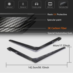 Купити Шноркель (для 2004-2018, 2шт, Карбон) для Mercedes G сlass W463 рр