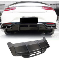 Купити Дифузор заднього бампера (для AMG-Line 2015-2018, Карбон) для Mercedes S-class C217 Coupe