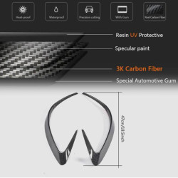 Купити Накладки на задній бампер (Карбон) для Mercedes GLE coupe C292 2015-2019 рр