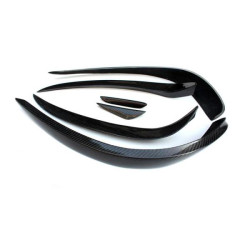 Купити Накладки на передній бампер (для AMG-Line 2014-2016, Карбон) для Mercedes E-сlass coupe C207 рр