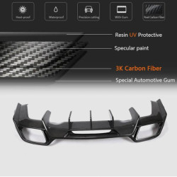 Купить Диффузор заднего бампера (для 2015-2017, Карбон) для Мерседес AMG GT C190/R190