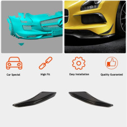 Купить Накладки на передний бампер Flap V1 (Карбон) для Mercedes SLS C197