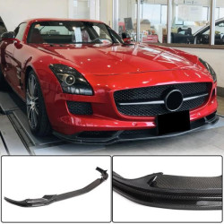 Купить Накладка на передний бампер Lip (Карбон) для Mercedes SLS C197