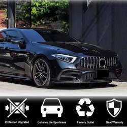 Купить Накладка на передний бампер Lip (для AMG/AMG-Line 2018-2020, Карбон) для Mercedes CLS C257 2018- гг