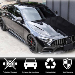 Купить Боковые пороги V1 (для AMG/AMG-Line 2018-2020, Карбон) для Mercedes CLS C257 2018- гг