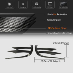 Купить Накладки на передний бампер (для AMG-Line 2018-2020, Карбон) для Mercedes CLS C257 2018- гг