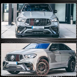 Купить Вставки в передний бампер (для GLE 350/GLE450/GLE63 2019-2023, Карбон) для Mercedes GLE coupe C167 2019- рр