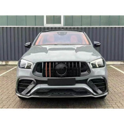 Купити Накладки на передній бампер (GLE63 AMG, Карбон) для Mercedes GLE coupe C292 2015-2019 рр