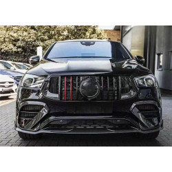 Купити Накладки на передній бампер (GLE63 AMG, Карбон) для Mercedes GLE coupe C292 2015-2019 рр