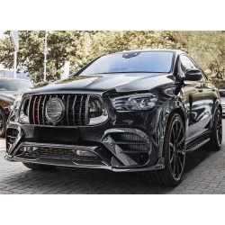 Купити Накладки на передній бампер (GLE63 AMG, Карбон) для Mercedes GLE coupe C292 2015-2019 рр
