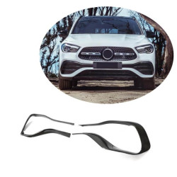 Купити Накладки на передній бампер V2 (для AMG/AMG-Line, Карбон) для Mercedes GLA H247 2020- рр