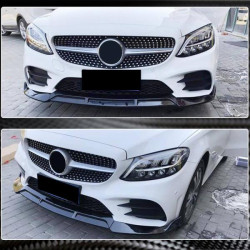 Купити Накладка на передній бампер Lip (для AMG-Line, Карбон) для Mercedes C-class W206 2022- рр