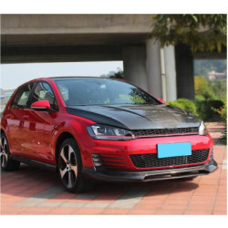 Купить Накладка на передний бампер Lip V1 (для GTI HB 2012-2017, Карбон) для Volkswagen Golf 7/E-Golf