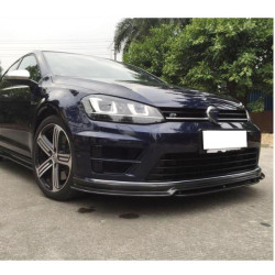 Купить Накладка на передний бампер Lip (для R/R-Line 2012-2017, Карбон) для Volkswagen Golf 7/E-Golf