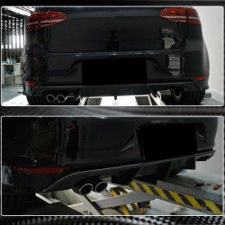 Купить Диффузор заднего бампера (для R/R-Line HB 2012-2017, Карбон) для Volkswagen Golf 7/E-Golf