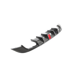 Купить Диффузор заднего бампера (для R-Line HB 2017-2020, Карбон) для Volkswagen Golf 7/E-Golf