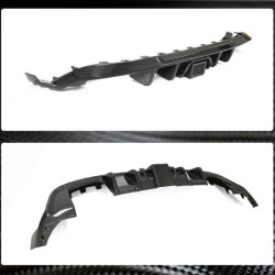 Купить Диффузор заднего бампера (для Base/R/GTI HB 2017-2020, Карбон) для Volkswagen Golf 7/E-Golf