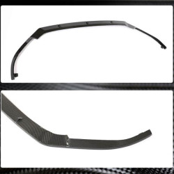 Купить Накладка на передний бампер Lip V1 (для R/R-Line 2017-2020, Карбон) для Volkswagen Golf 7/E-Golf