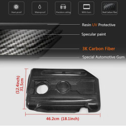 Купить Крышка двигателя (для GTI HB 2010-2013, Карбон) для Volkswagen Golf 6