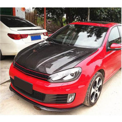 Купить Накладка на передний бампер Lip V1 (для GTI HB 2010-2013, Карбон) для Volkswagen Golf 6