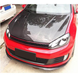 Купить Накладка на передний бампер Lip V1 (для GTI HB 2010-2013, Карбон) для Volkswagen Golf 6