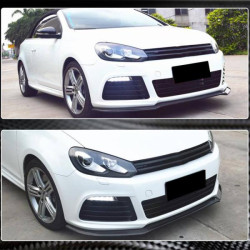 Купить Накладка на передний бампер Lip V1 (для R HB 2010-2013, Карбон) для Volkswagen Golf 6