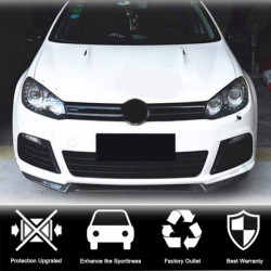 Купить Накладка на передний бампер Lip V3 (R HB 2010-2013, Карбон) для Volkswagen Golf 6