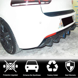 Купить Диффузор заднего бампера V2 (для R/R20 HB 2010-2013, Карбон) для Volkswagen Golf 6