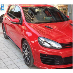Купить Боковые пороги (для Base HB 2010-2013, Карбон) для Volkswagen Golf 6