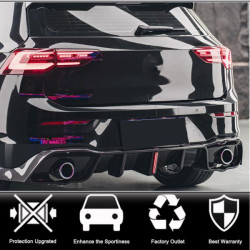 Купити Дифузор заднього бампера (для GTI HB, Карбон) для Volkswagen Golf 8