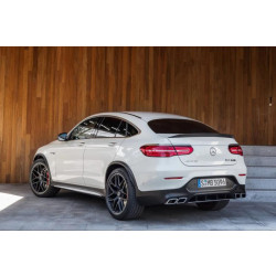 Купить Задний диффузор с насадками Silver (Дизайн AMG63) для Mercedes GLC coupe C253