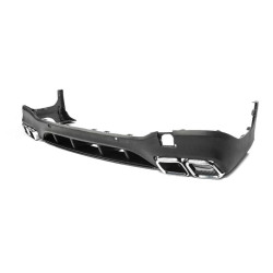 Купить Задний диффузор с насадками Silver (Дизайн AMG63) для Mercedes GLC X253