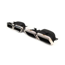 Купить Задний диффузор с насадками Silver (дизайн GLE63) для Mercedes GLE coupe C292 2015-2019 гг