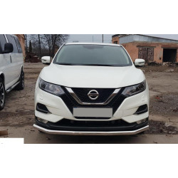 Купить Передняя защита ST008 (2017-2021, нерж) для Nissan Qashqai/Rogue Sport