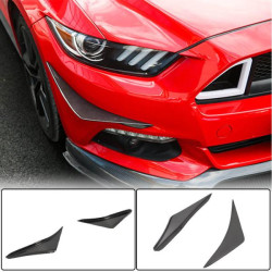 Купити Накладки на передній бампер (2015-2017, Карбон) для Ford Mustang рр