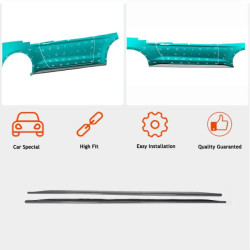 Купити Бокові пороги V1 (Карбон) для Ford Mustang 2015-2023 рр