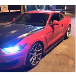 Купити Бокові пороги V2 (Карбон) для Ford Mustang 2015-2023 рр