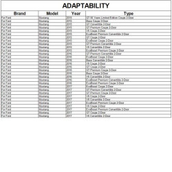Купити Бокові пороги V2 (Карбон) для Ford Mustang 2015-2023 рр