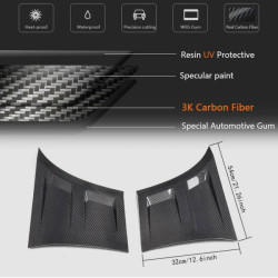 Купити Накладки на передні крила (Карбон) для Ford Mustang 2015-2023 рр