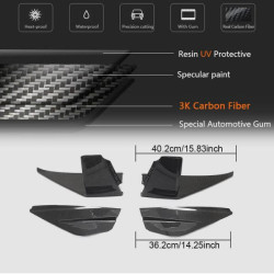 Купити Накладки на протитуманки (2018-2021, Карбон) для Ford Mustang рр