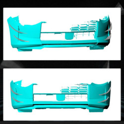 Купити Накладки на передній бампер (Карбон) для Nissan 400Z