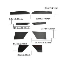 Купити Бокові пороги (Карбон) для Nissan 400Z