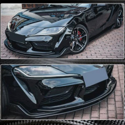 Купити Накладка на передній бампер Lip V2 (Карбон) для Toyota Supra 2019- рр