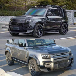 Купити Накладки на передній бампер (Карбон) для Land Rover Defender 2019- рр
